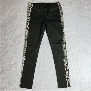 Carmar Green & White Tie dye Side Stretch Pants Size 28 x 30 1/2 comfy